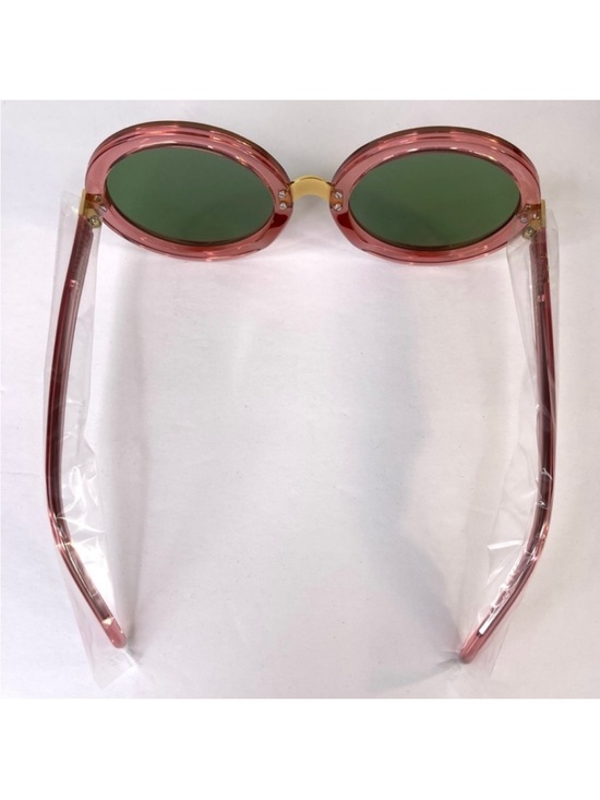WILDFOX Malibu Sunglasses RARE Rosewater Pink With Green Lens NEW With Case main image 9